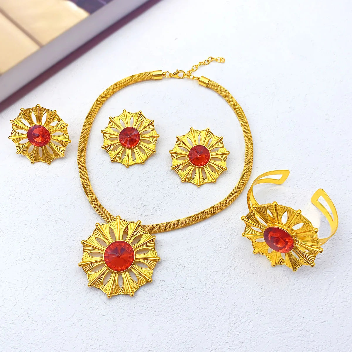 Luxury Habesha Jewelry Set | 24K Gold Plated Ethiopian Bridal Gift