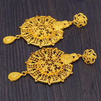 Ethiopian Women’s Wedding Earrings | 24K Gold Bridal Jewelry