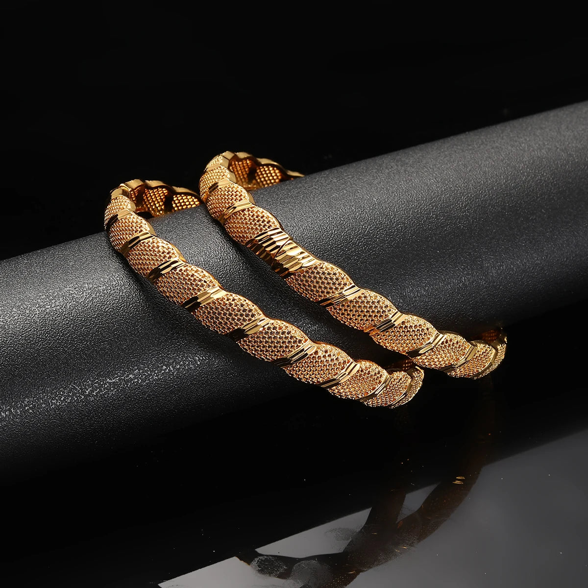 Ethiopian Gold Color Bangles | Habesha Women’s Traditional Bracelets