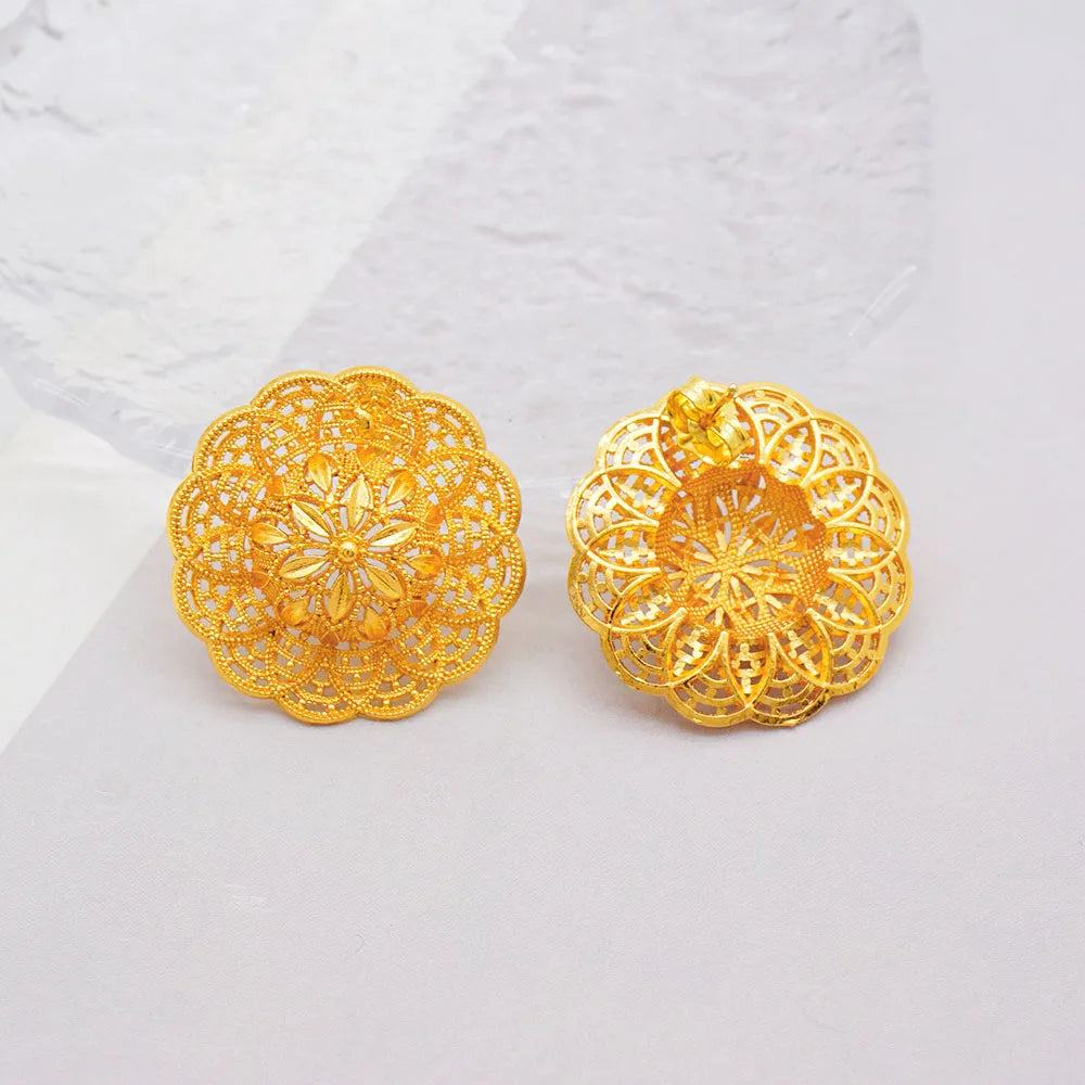 Ethiopian Jewelry Set for Women | Necklace Earrings Ring Bridal Gift