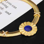 High-Quality Gold Ethiopian Jewelry Set for Girls | Earrings & Necklace