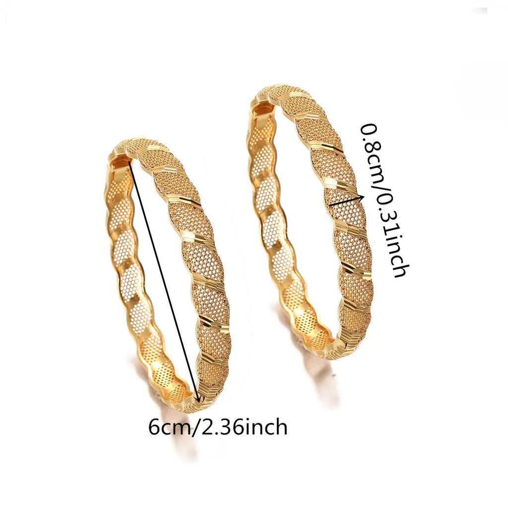 Ethiopian Gold Color Bangles | Habesha Women’s Traditional Bracelets