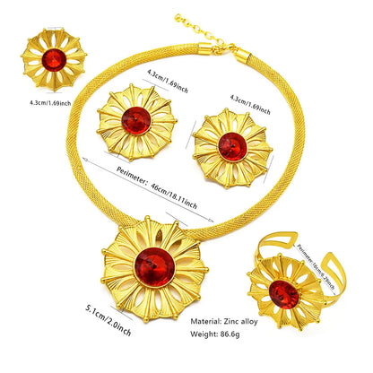 Luxury Habesha Jewelry Set | 24K Gold Plated Ethiopian Bridal Gift