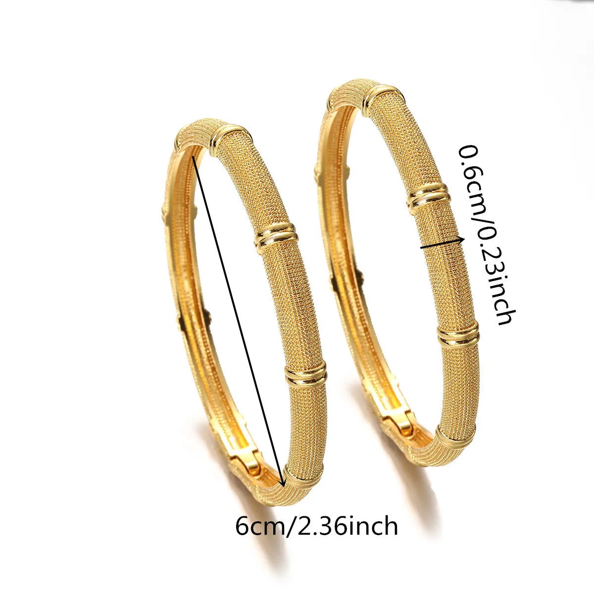Ethiopian Gold Color Bangles | Habesha Women’s Traditional Bracelets