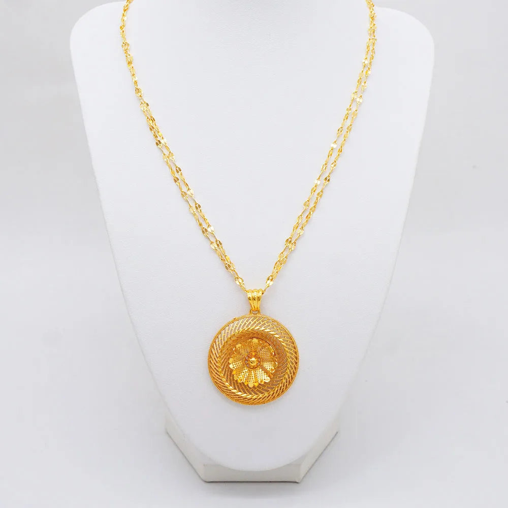 Ethiopian Jewelry Set for Women | Necklace Earrings Ring Bridal Gift