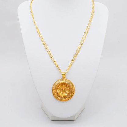 Ethiopian Jewelry Set for Women | Necklace Earrings Ring Bridal Gift