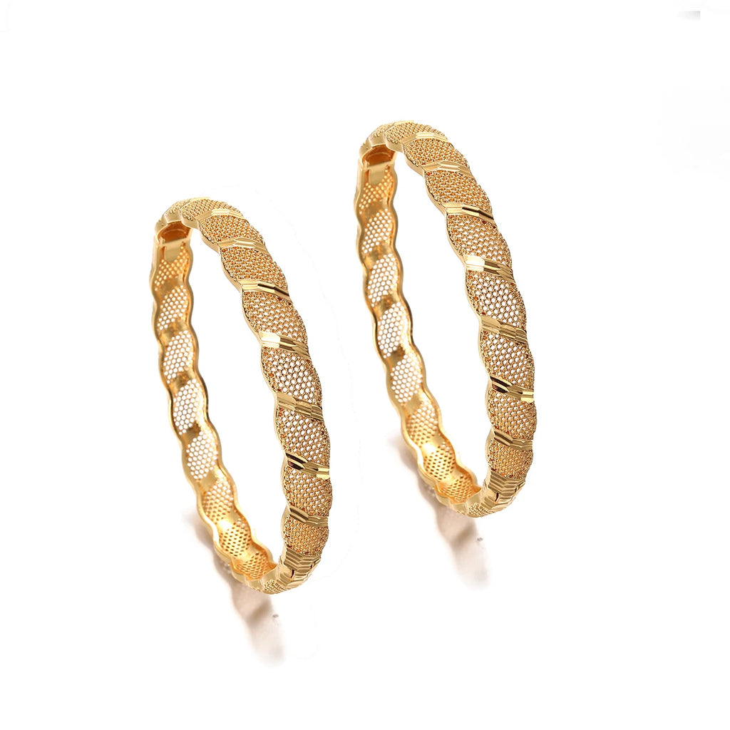 Ethiopian Gold Color Bangles | Habesha Women’s Traditional Bracelets
