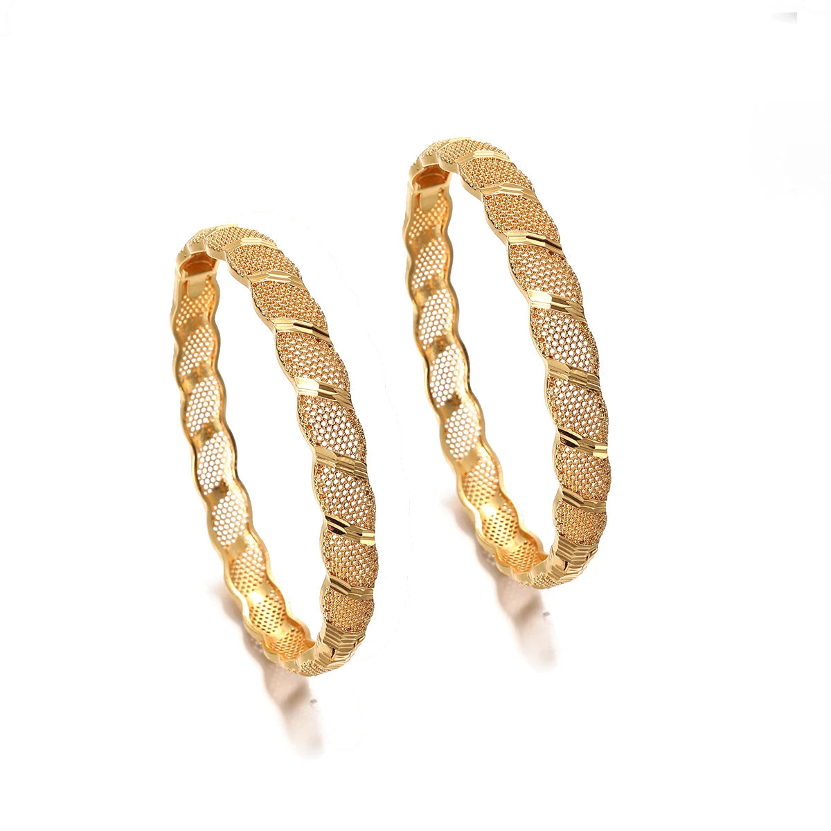 Ethiopian Gold Color Bangles | Habesha Women’s Traditional Bracelets