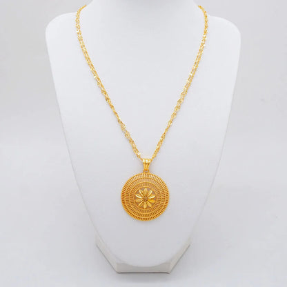 Ethiopian Jewelry Set for Women | Necklace Earrings Ring Bridal Gift