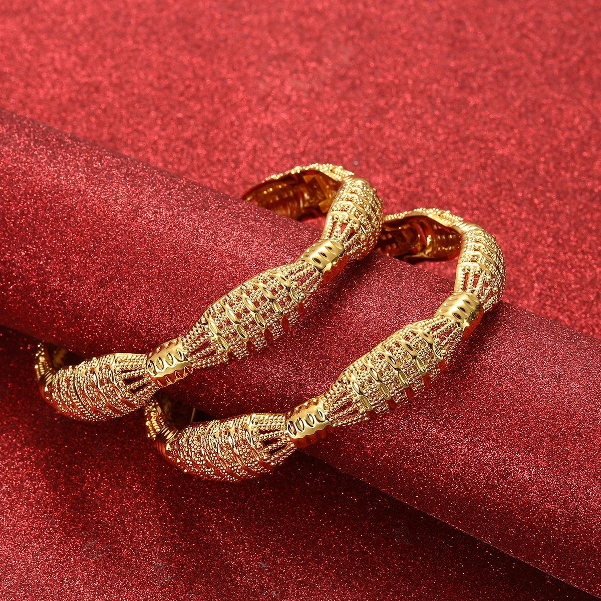 Ethiopian Gold Color Bangles | Habesha Women’s Traditional Bracelets