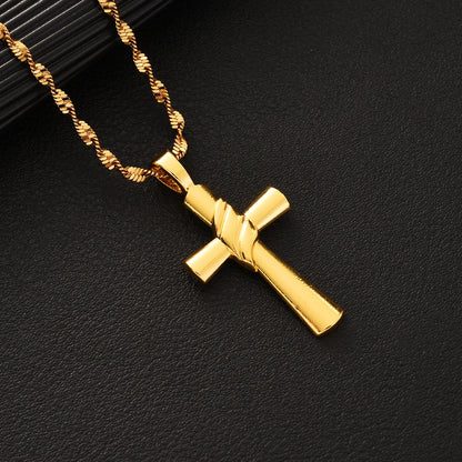 Ethiopian Cross Pendant Necklace | Habesha Eritrean Wedding Jewelry