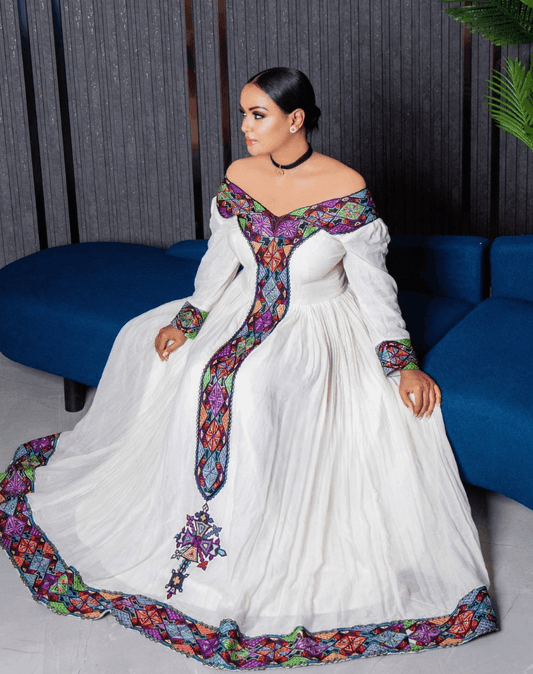 Menen Kemis Tilf Habesha Dress - EthGebya