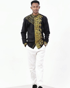 Black & Gold Ethiopian Couple Outfit Luxury Matching Habesha Set ethgebya gebeya habesha usa canada kemis 