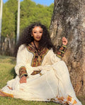 Axum Signature Kemis | Handcrafted Ethiopian Dress - EthGebya