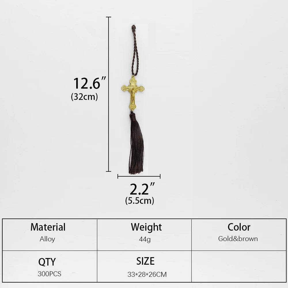 Cross Jesus Pendant Christ Statue Crucifix Car Pendant - EthGebya