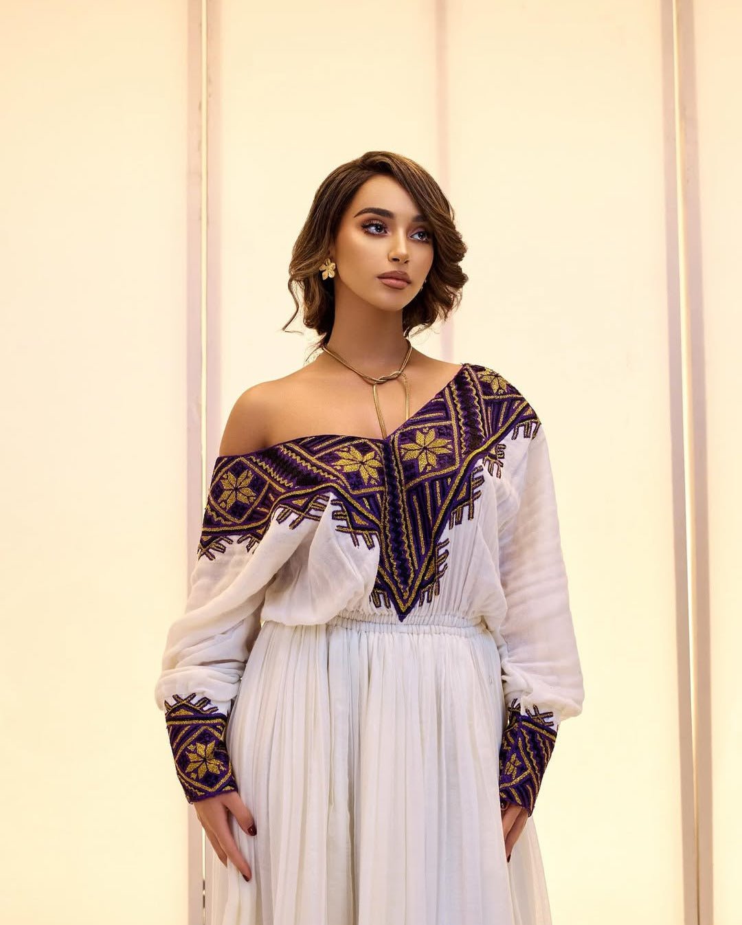 Elegant Zuria Habesha Kemis | Modern Ethiopian Traditional Dress - EthGebya
