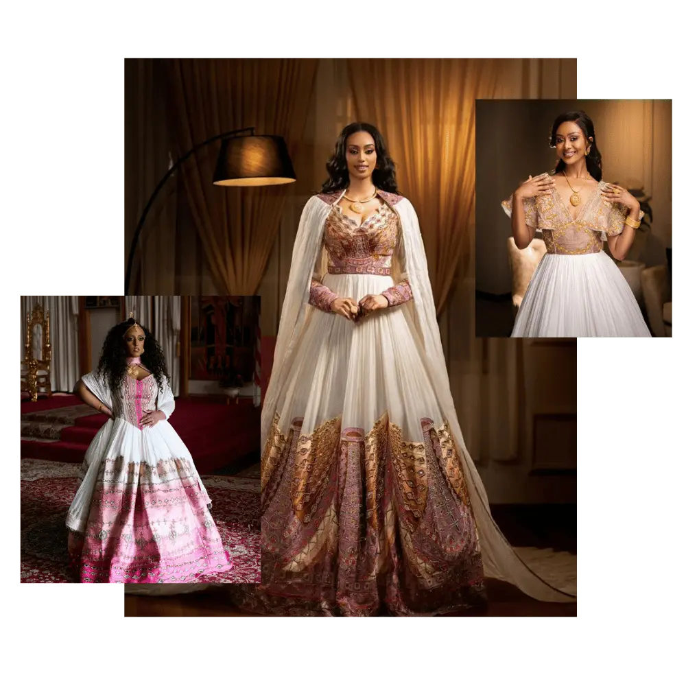 Ethiopian gown, Habesha wedding dress, Eritrean evening dress, Ethiopian traditional gown, Ethiopian heritage dress, Habesha chic, Eritrean cultural attire, Habesha elegant dress, Eritrean bridal wear, Ethiopian vintage dress, Habesha bridesmaid dress, African ethnic dress, Ethiopian handcrafted dress, Eritrean handcrafted dress, traditional African gown, Habesha festive dress, Ethiopian formal wear - EthGebya