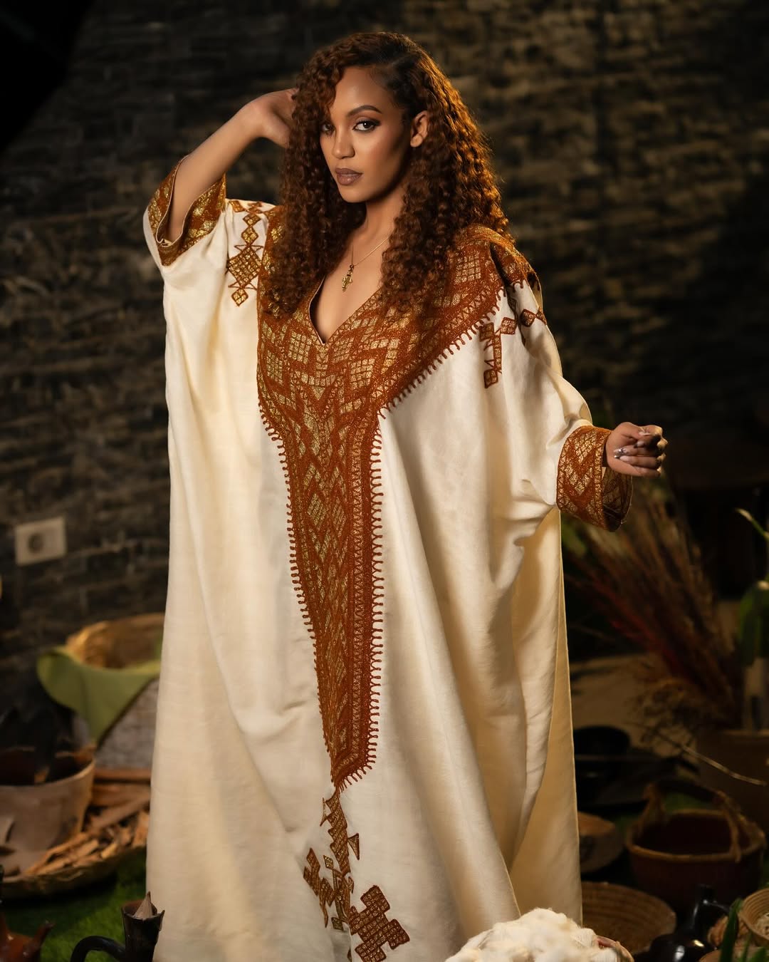 Organic Cotton Gondar Habesha Kemis | Ethiopian Eritrean Dress