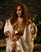 Organic Cotton Gondar Habesha Kemis | Ethiopian Eritrean Dress