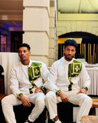 Luxury Green & Yellow Habesha Men’s Shirt | Modern Ethiopian Wear