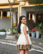Short Modern Habesha Kemis | Luxury Ethiopian Dress for Women
