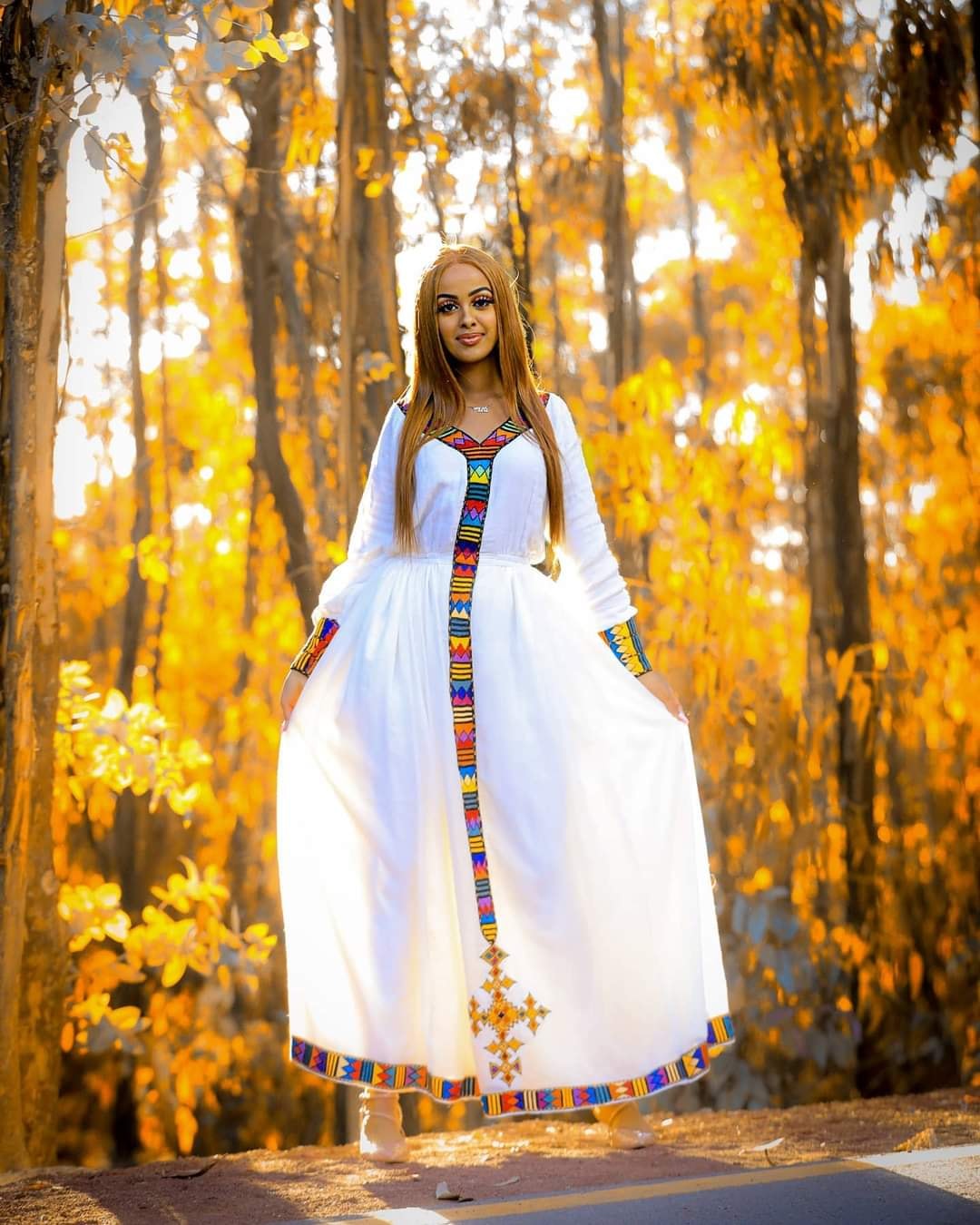 Custom Made Menen Zuria Habesha Kemis | Ethiopian Eritrean Dress