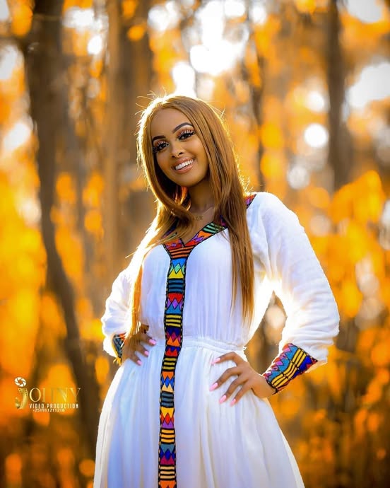 Custom Made Menen Zuria Habesha Kemis | Ethiopian Eritrean Dress