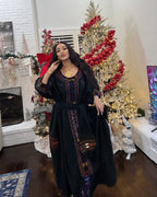 Dark Purple Modern Zuria Kemis Elegant Ethiopian Traditional Dress ethgebya gebeya habesha kemis usa canada