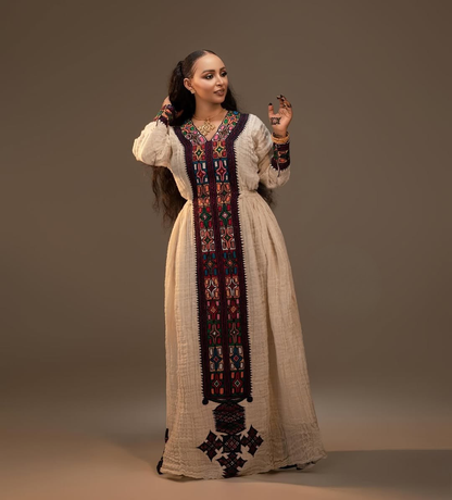 Axum Fetil Habesha Dress | Handmade Ethiopian Eritrean Attire