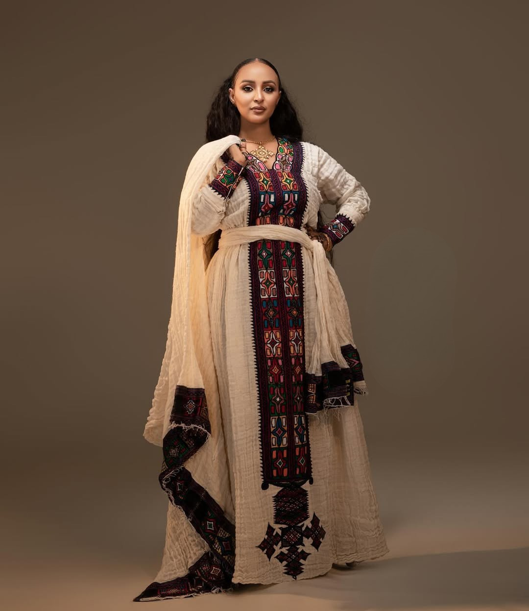 Axum Fetil Habesha Dress | Handmade Ethiopian Eritrean Attire