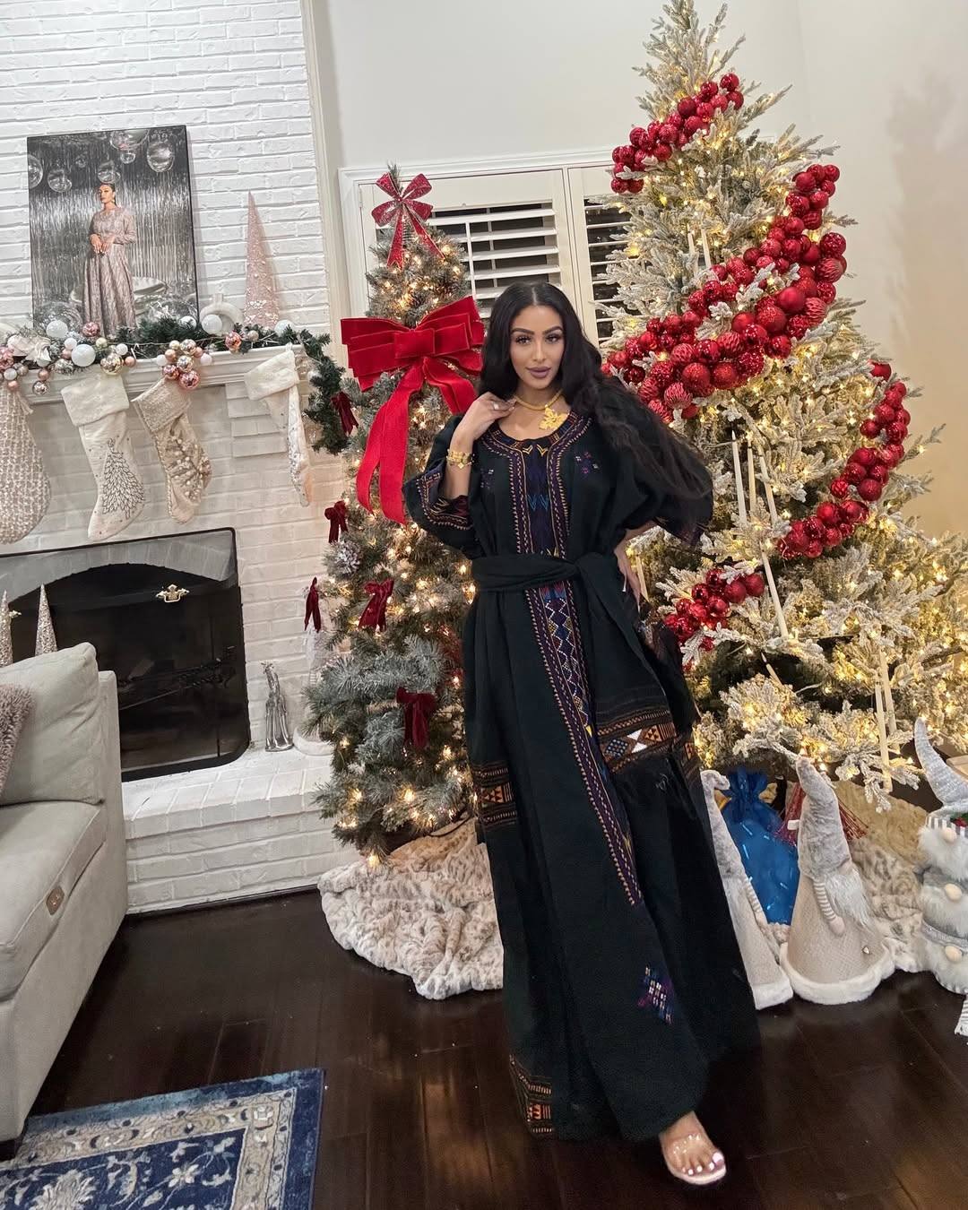 Dark Purple Modern Zuria Kemis Elegant Ethiopian Traditional Dress ethgebya gebeya habesha kemis usa canada