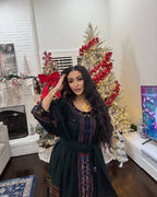 Dark Purple Modern Zuria Kemis Elegant Ethiopian Traditional Dress ethgebya gebeya habesha kemis usa canada