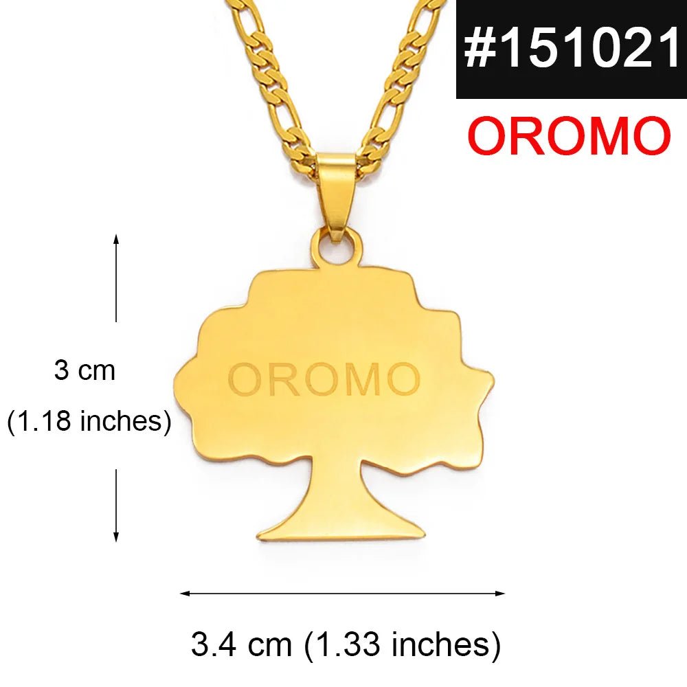 Ethiopia Oromia Pendant & Necklace | Oromo Jewelry for Men & Women - EthGebya