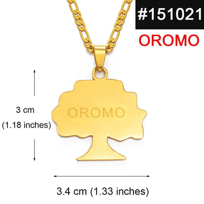 Ethiopia Oromia Pendant & Necklace | Oromo Jewelry for Men & Women - EthGebya