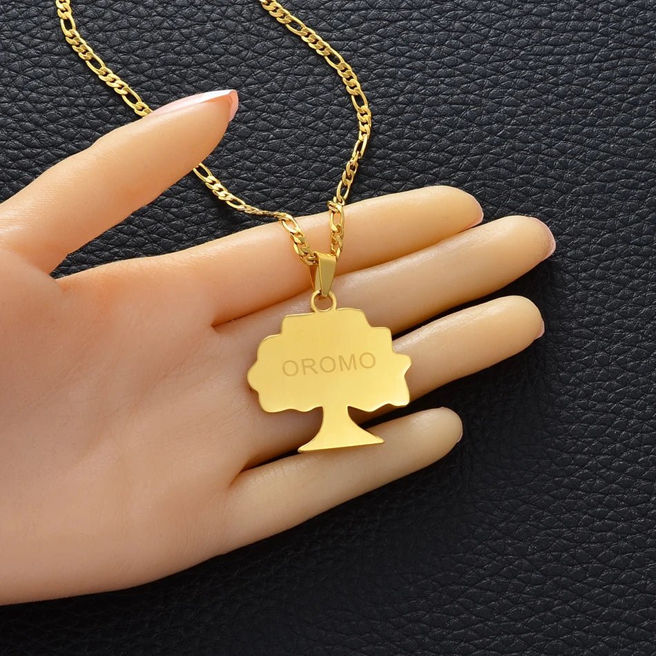 Ethiopia Oromia Pendant & Necklace | Oromo Jewelry for Men & Women - EthGebya