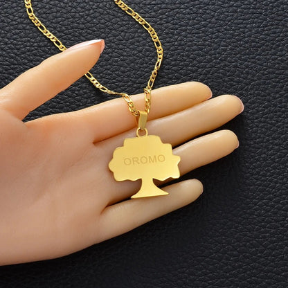 Ethiopia Oromia Pendant & Necklace | Oromo Jewelry for Men & Women - EthGebya