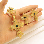Ethiopian Cross Jewelry Set | Necklaces, Earrings, Rings & Bangle - EthGebya