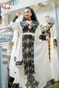 Ethiopian Cultural Dress Fetil Habesha Dress - የአክሱም ፈትል ቀሚስ - EthGebya