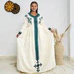 Ethiopian dress new style Gondar Habesha Kemis - የጎንደር ፈትል ቀሚስ - EthGebya