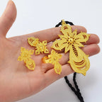 Ethiopian Jewelry Set | Cross Pendant Necklace, Ring & Earrings - EthGebya