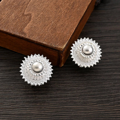 Ethiopian Silver Jewelry Set | Necklace, Earrings & Ring for Women - EthGebya