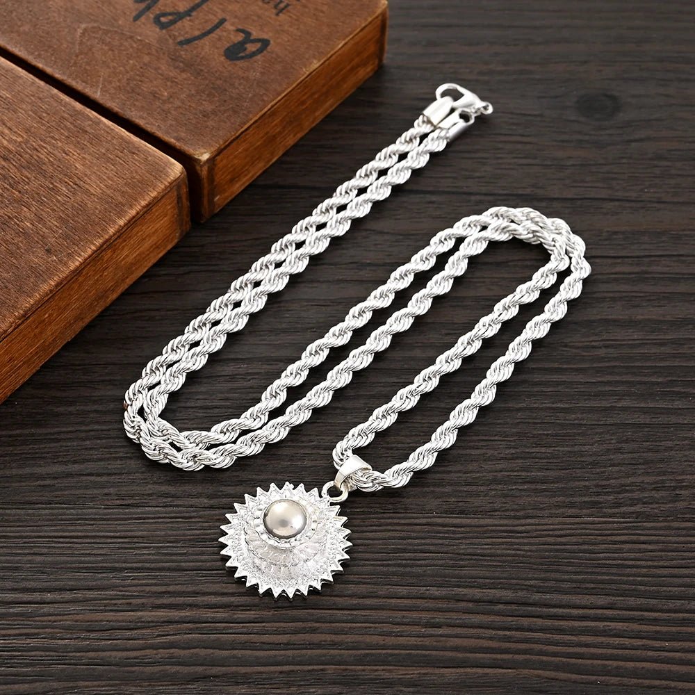 Ethiopian Silver Jewelry Set | Necklace, Earrings & Ring for Women - EthGebya