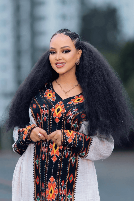 Fetil Habesha Dress - የአክሱም ፈትል ቀሚስ - EthGebya