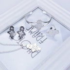 Gold Silver Plated 4 - Piece Jewelry Set | Traditional Wedding Gift - EthGebya