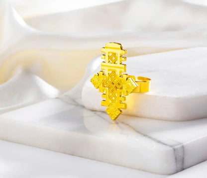 Gold Silver Plated 4 - Piece Jewelry Set | Traditional Wedding Gift - EthGebya