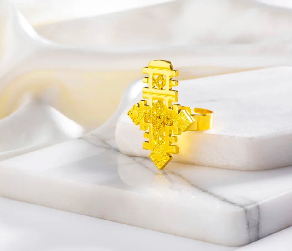 Gold Silver Plated 4 - Piece Jewelry Set | Traditional Wedding Gift - EthGebya