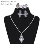 Gold Silver Plated 4 - Piece Jewelry Set | Traditional Wedding Gift - EthGebya