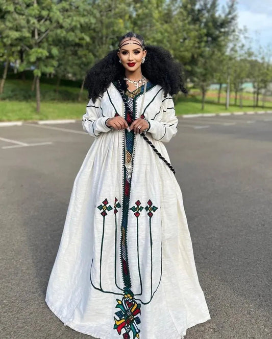 Gondar Habesha Kemis | Elegant Ethiopian Traditional Dress - EthGebya