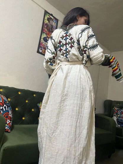 Gondar Habesha Kemis - Ethiopian traditional dress new - EthGebya
