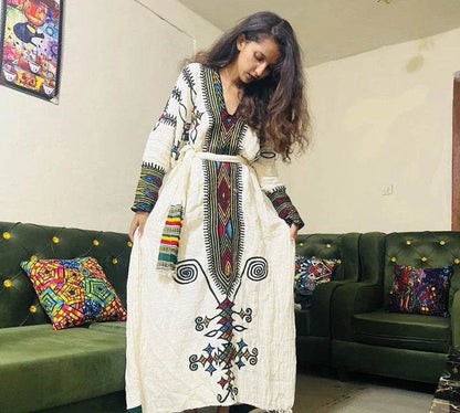 Gondar Habesha Kemis - Ethiopian traditional dress new - EthGebya